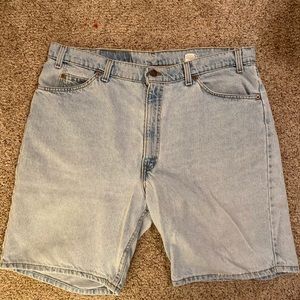 Vintage 90s Orange tab Levi 550s relaxed fit shorts size W40